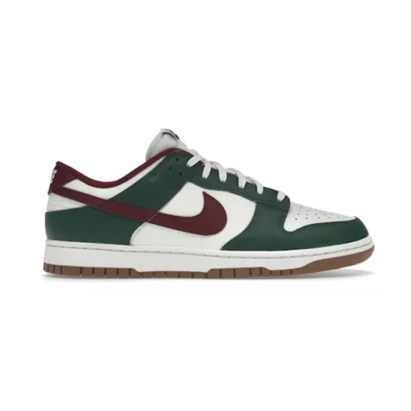 Nike Dunk Low Pine Green Burgundy Sneakers - 1