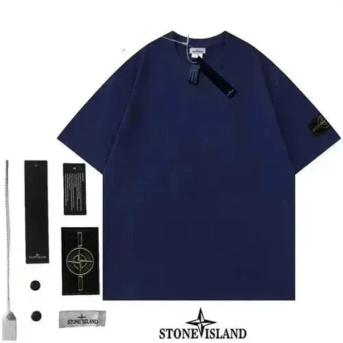 Stone Island Compass Logo T-Shirt Navy - 1