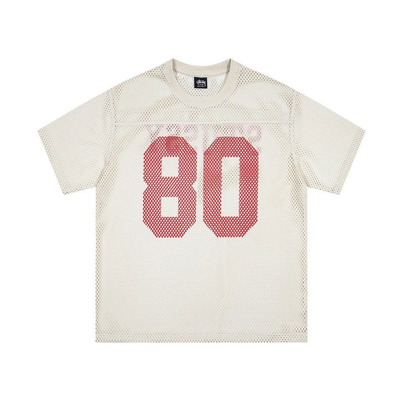 Stüssy Mesh Football Tee White - 8