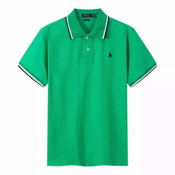 Ralph Lauren Custom Slim Fit Green Polo Shirt - 1