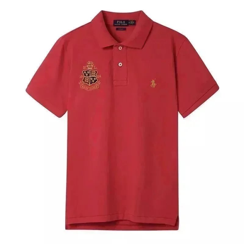 Ralph Lauren Polo Shirt Red With Crest Embroidery Polo-Shirt - 1
