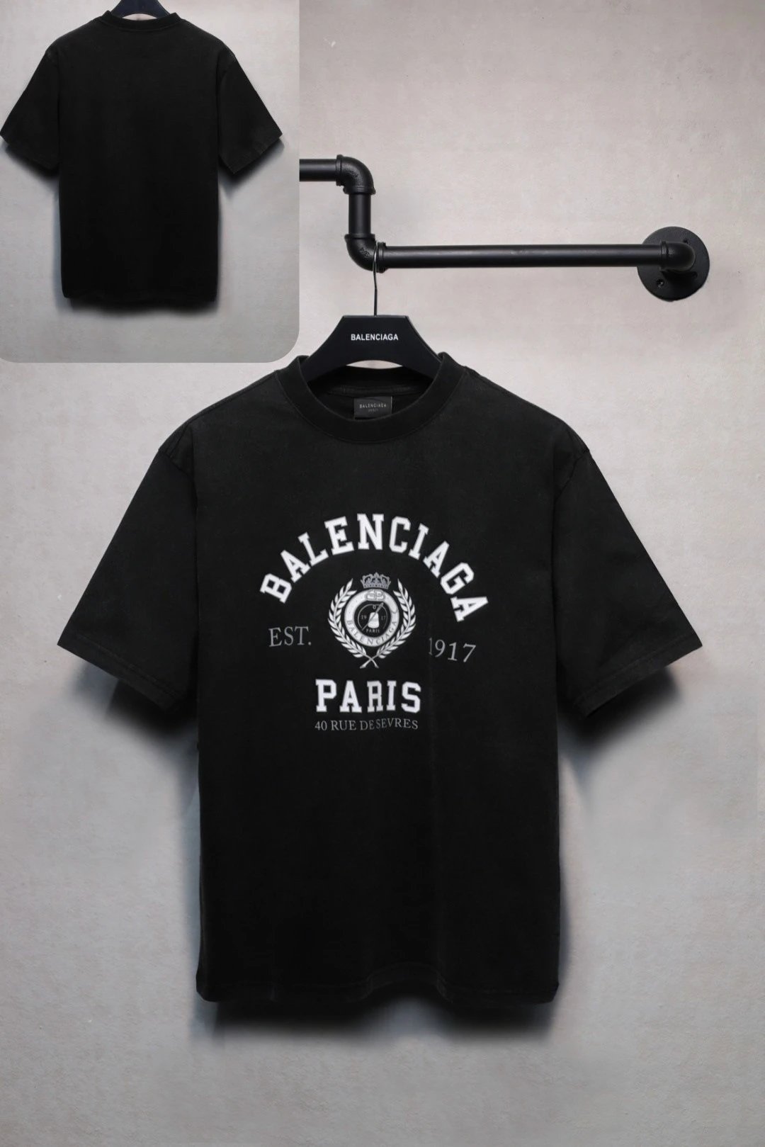 Off-White Wave Logo Black T-Shirt - 34