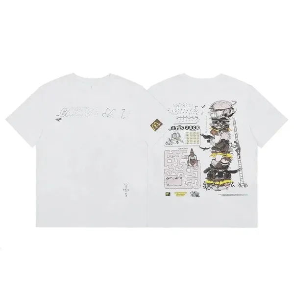 Travis Scott x McDonald's x Cactus Jack White Graphic T-Shirt - 1