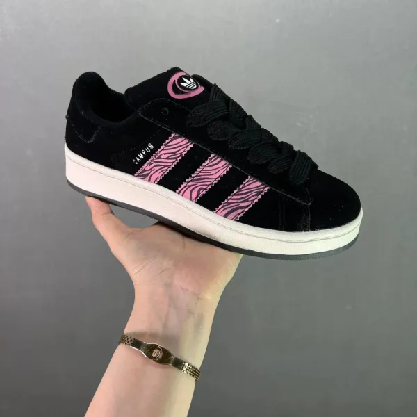 Adidas Originals Campus Pink Zebra Print Sneakers - 1