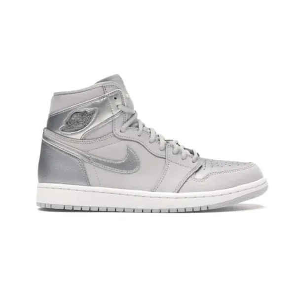 Air Jordan 1 High OG Metallic Silver Sneakers - 1