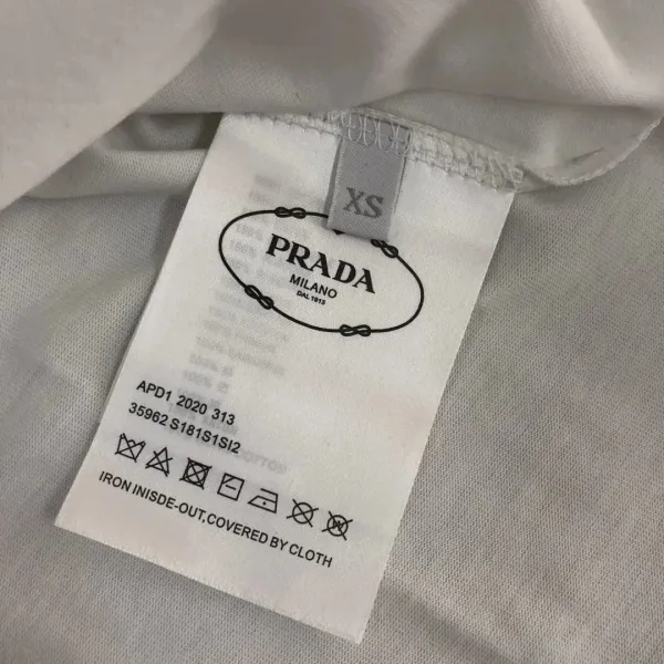 Prada Embossed Logo Beige T-Shirt - 9