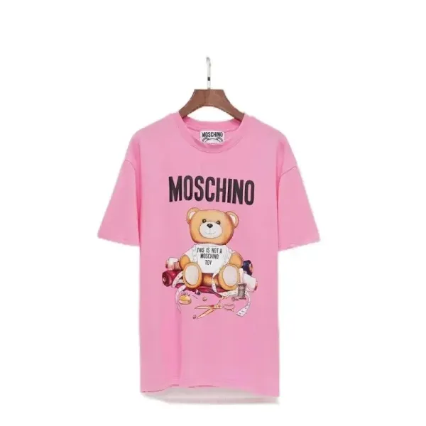 Moschino Teddy Bear Graphic Pink T-Shirt - 1