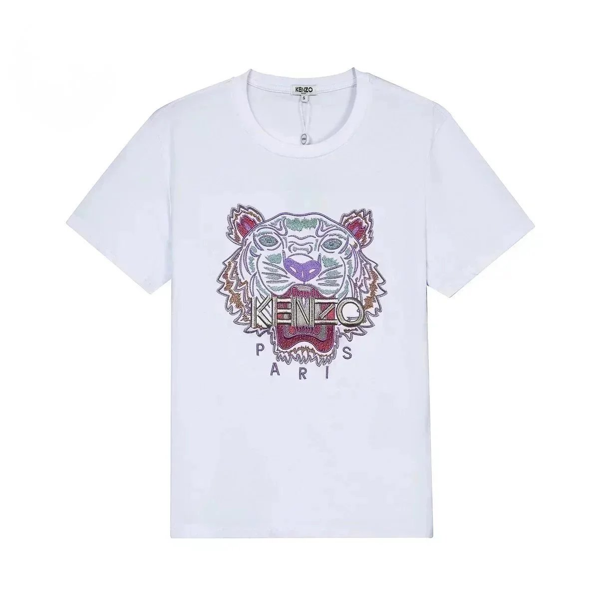 Kenzo Tiger Embroidered Black T-Shirt - 6