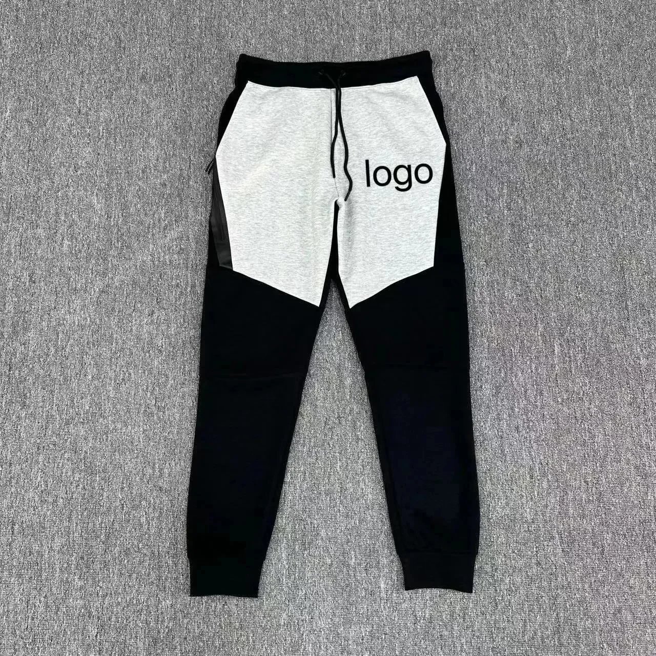 Off-White x Custom Logo Panel Joggers Black/Gray