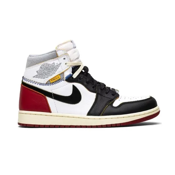 Air Jordan 1 High OG UN/LA White Black University Red Sneakers - 1
