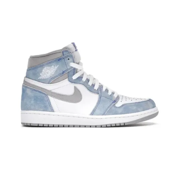 Air Jordan 1 High OG Washed Denim White Sneakers - 1