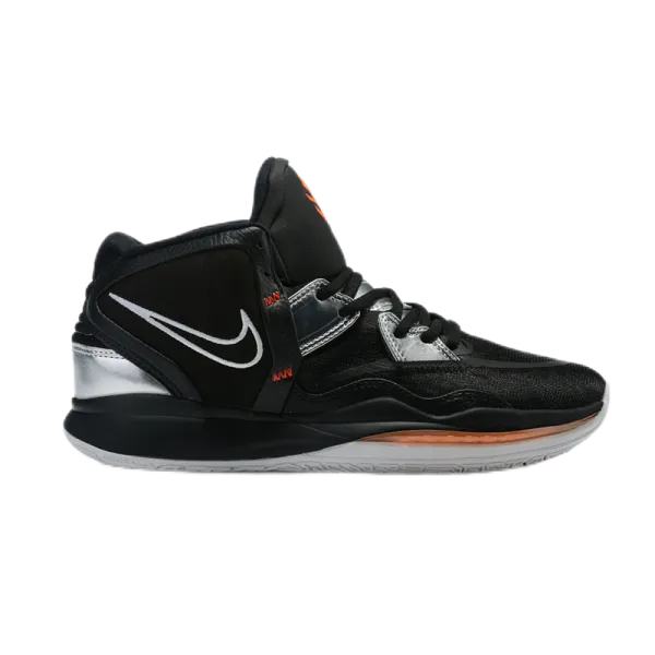 Nike Kyrie 8 Black Silver Orange Basketball Shoes - 1