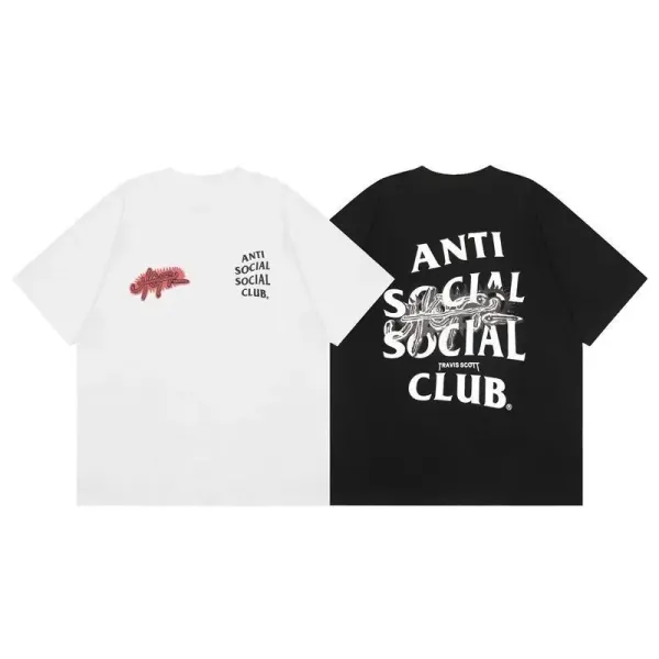 Anti Social Social Club x Travis Scott T-Shirt Black and White - 1