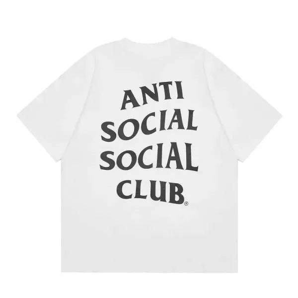 Anti Social Social Club Logo Print White T-Shirt - 1