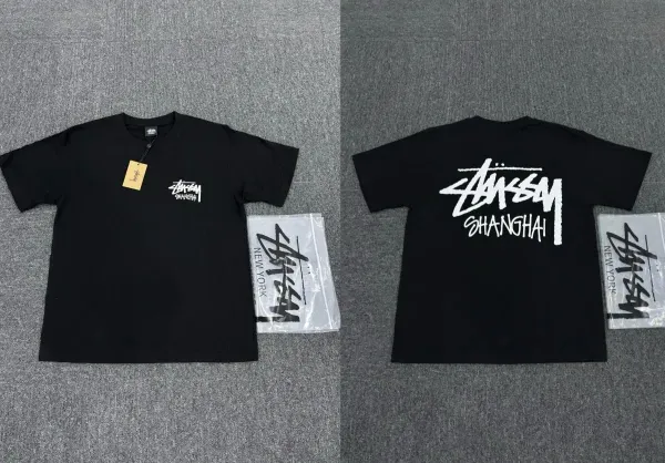 Stussy Shanghai City Edition Black T-Shirt - 1