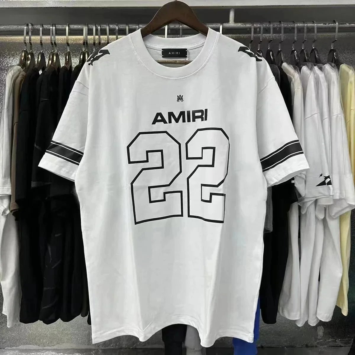 Amiri Number 22 Graphic Tee Red T-Shirt - 5