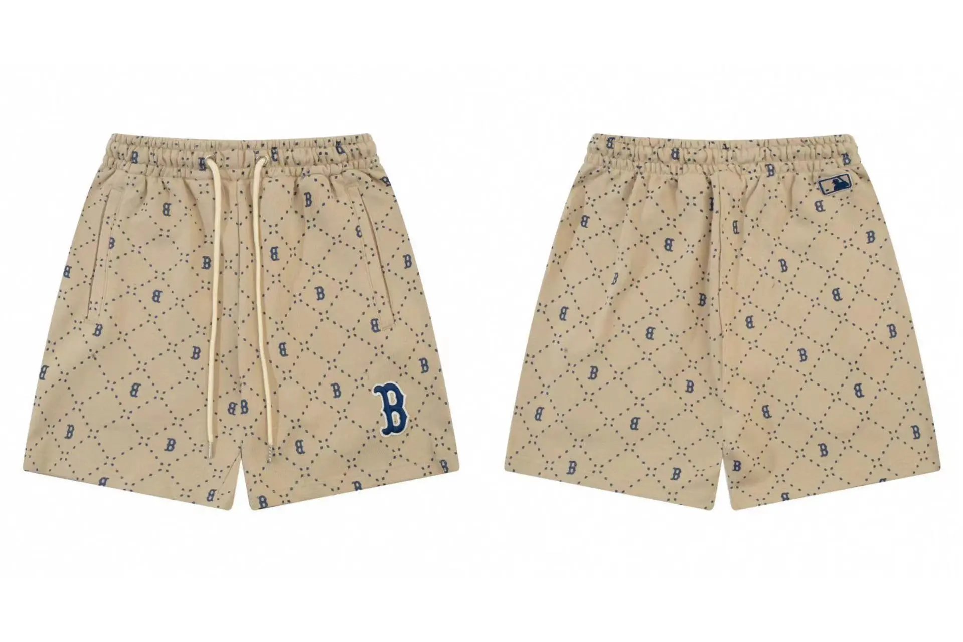 Boston Red Sox x MLB All-Over Print Beige Shorts - 1