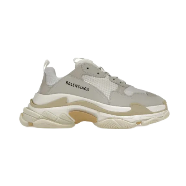 Balenciaga Triple S Beige Gray Sneakers - 1