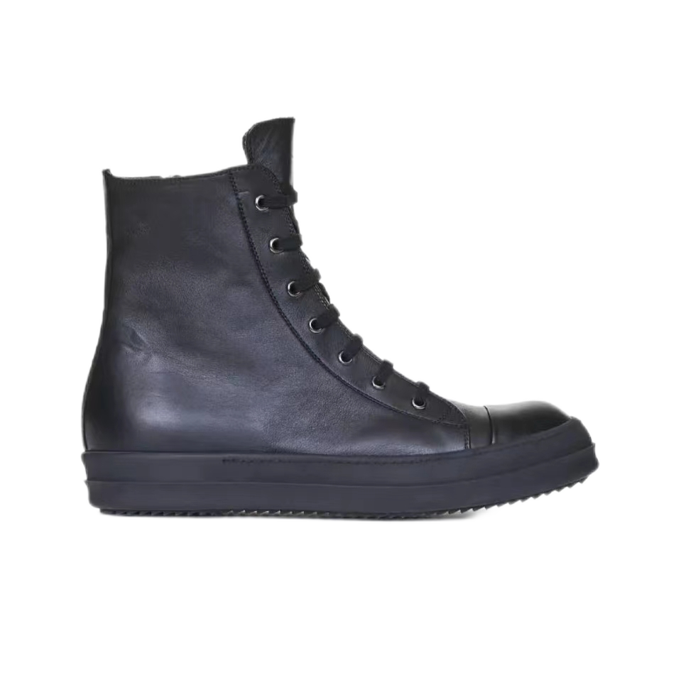 Rick Owens DRKSHDW Ramones High-Top Black Boots