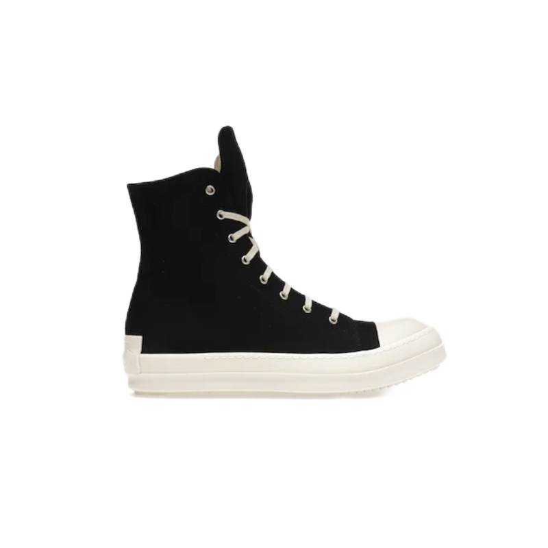 Rick Owens DRKSHDW Ramones High-Top Black Leather Boots - 10
