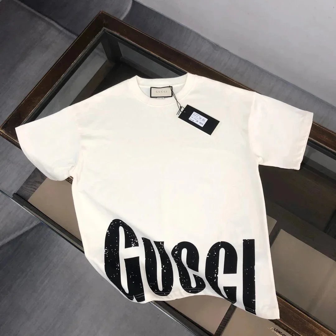 Gucci Oversized Logo Print White T-Shirt