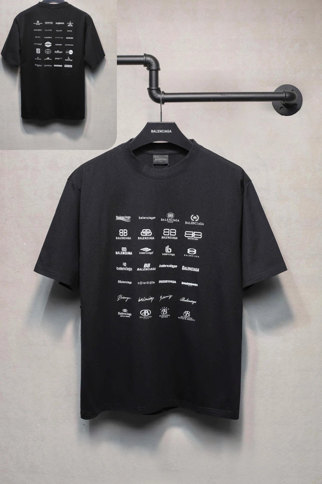 Off-White Wave Logo Black T-Shirt - 47