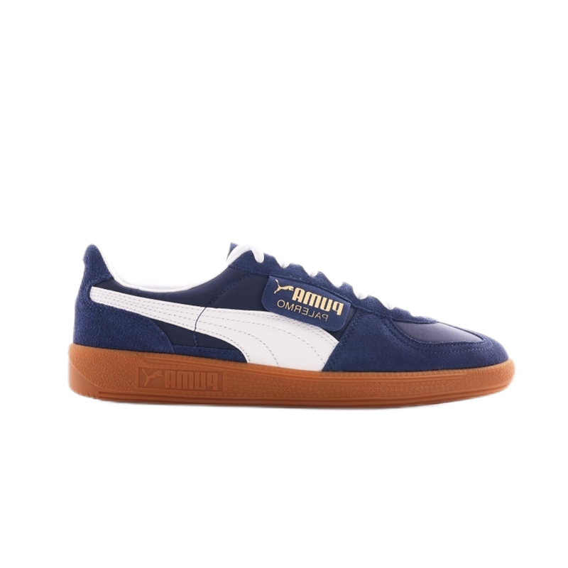 Puma Palermo Navy Blue and White Sneakers - 2