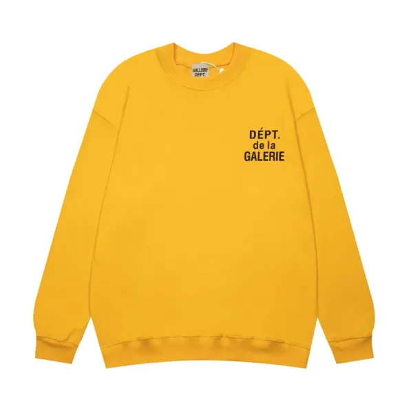 Gallery Dept. Dépt. de la Galerie Yellow Crewneck Sweatshirt - 1