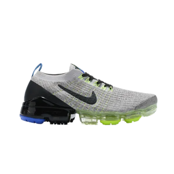 Nike Air VaporMax Flyknit 3 Volt Green Black Sneakers - 1