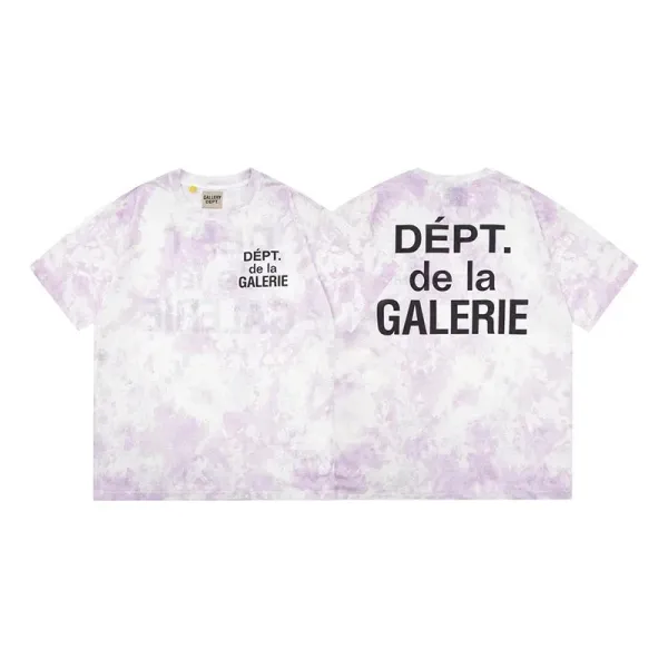 Gallery Dept. Tie-Dye Logo T-Shirt Purple-White - 1