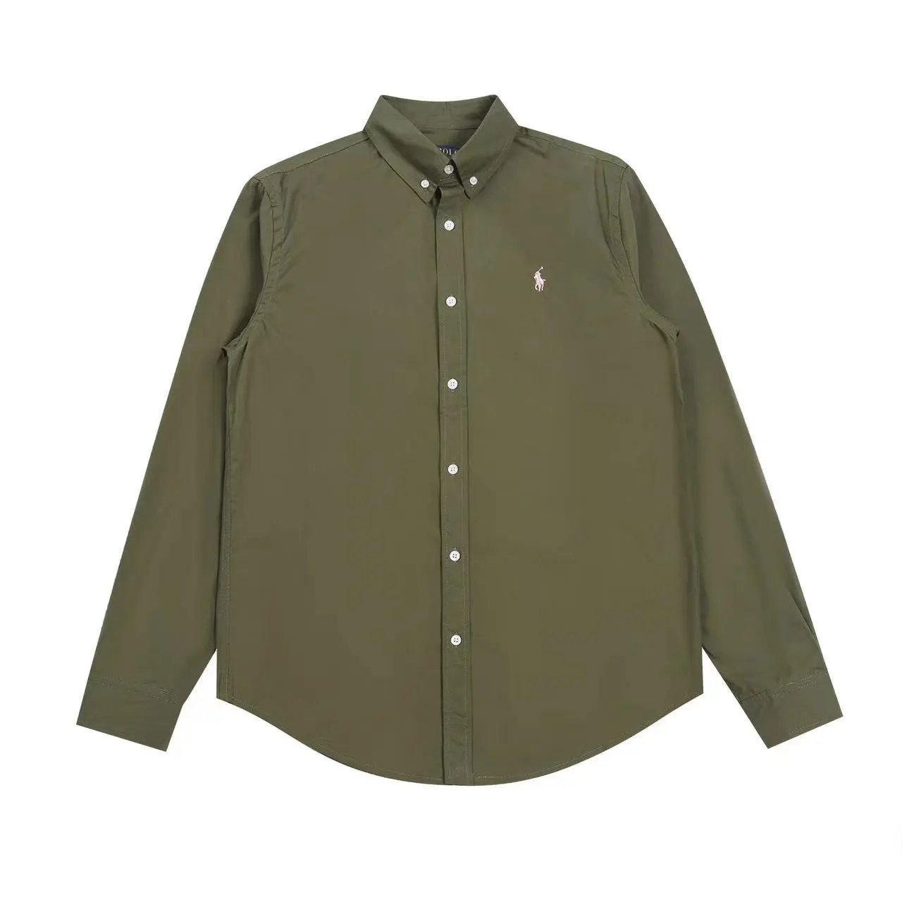 Ralph Lauren Classic Fit Button-Down Shirt Army Green