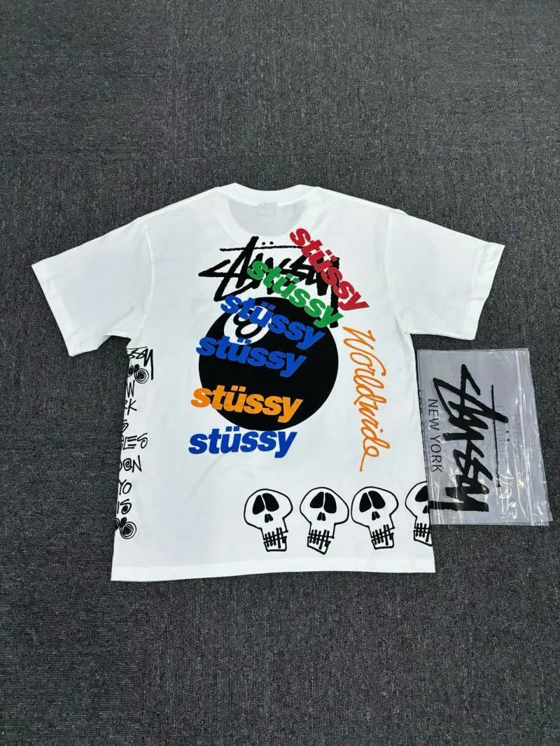 Stüssy Classic Logo Black T-Shirt - 4