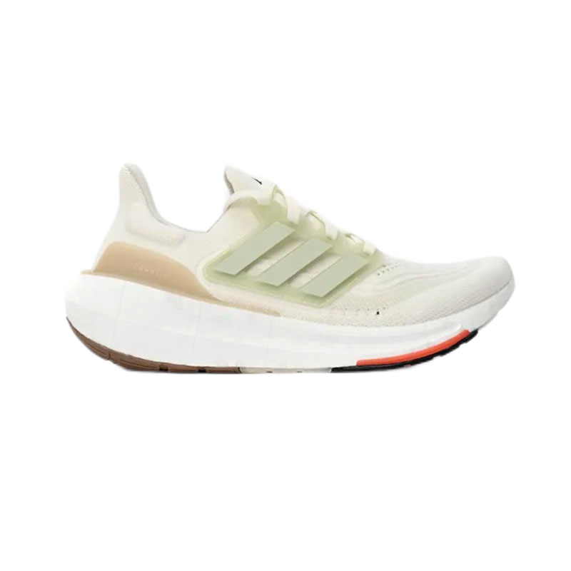 Adidas Ultraboost 22 Light Beige Green Running Shoes