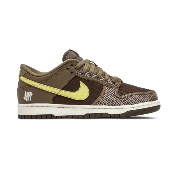 Nike SB x Undefeated Dunk Low Brown Lime Sneakers - 1