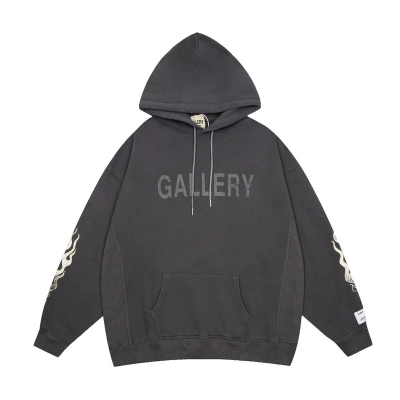 Gallery Dept. Gallery Logo Hoodie Charcoal Gray Hoodies - 1
