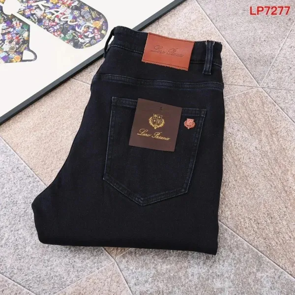 Loro Piana LP7277 Black Slim-Fit Jeans - 1