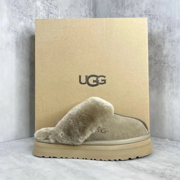 UGG Fluff Yeah Slide Beige Slippers - 1