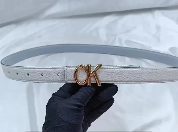 Calvin Klein CK Logo Buckle Reversible Leather Belt Black/Tan - 11