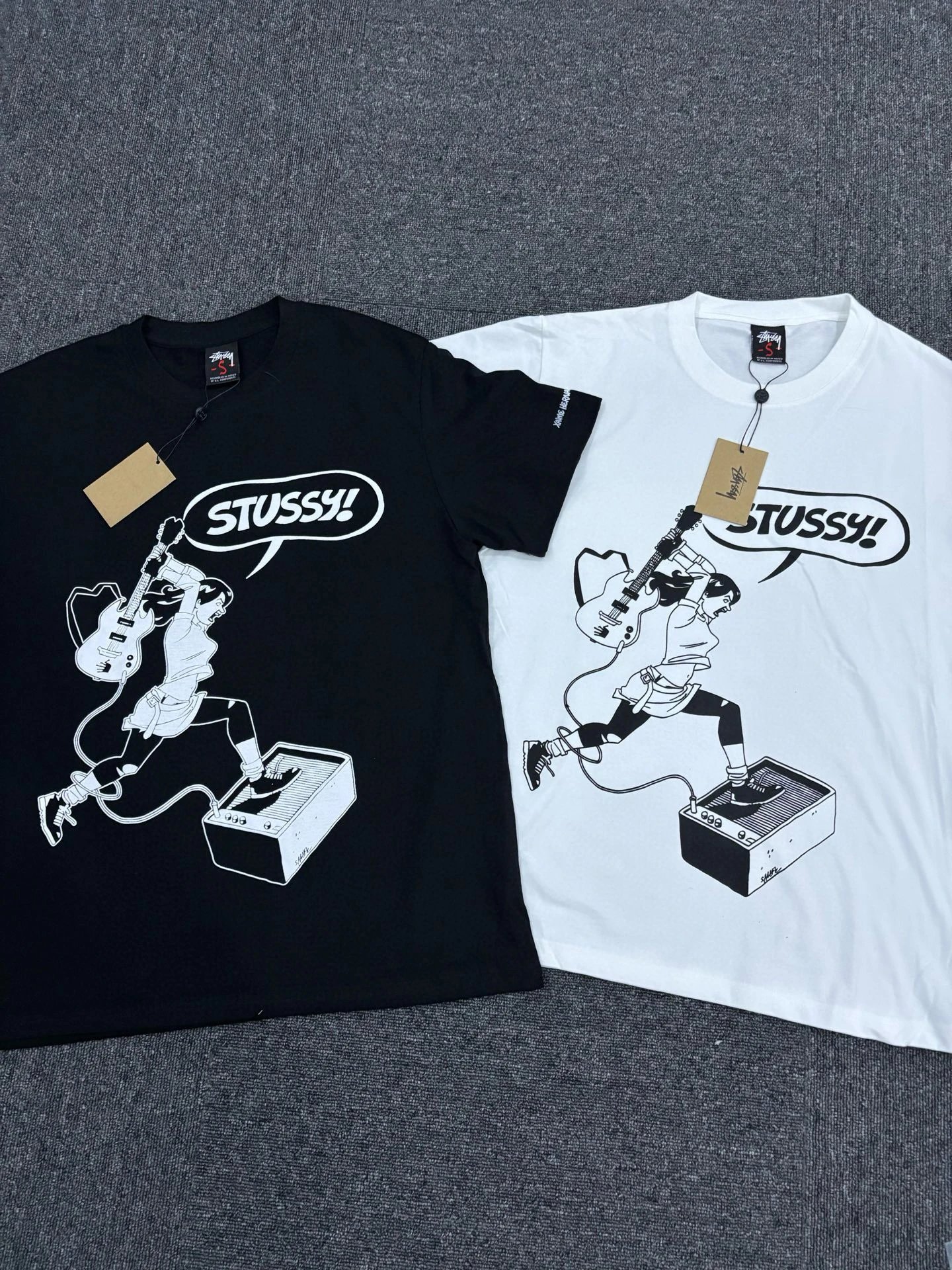 Stüssy Classic Logo Black T-Shirt - 9