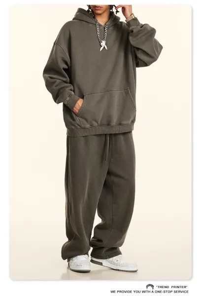 Saint Tears Relaxed Fit Sweatpants Deep Gray - 4