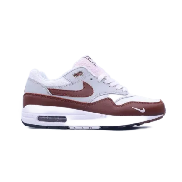 Nike Air Max 1 White Brown Sneakers - 1