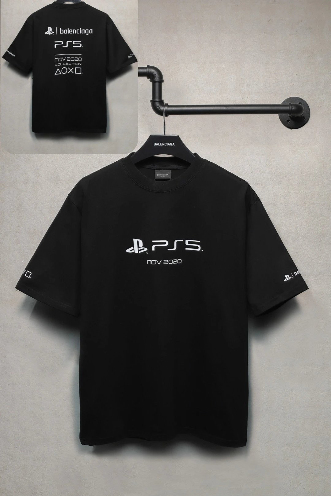 Off-White Wave Logo Black T-Shirt - 31
