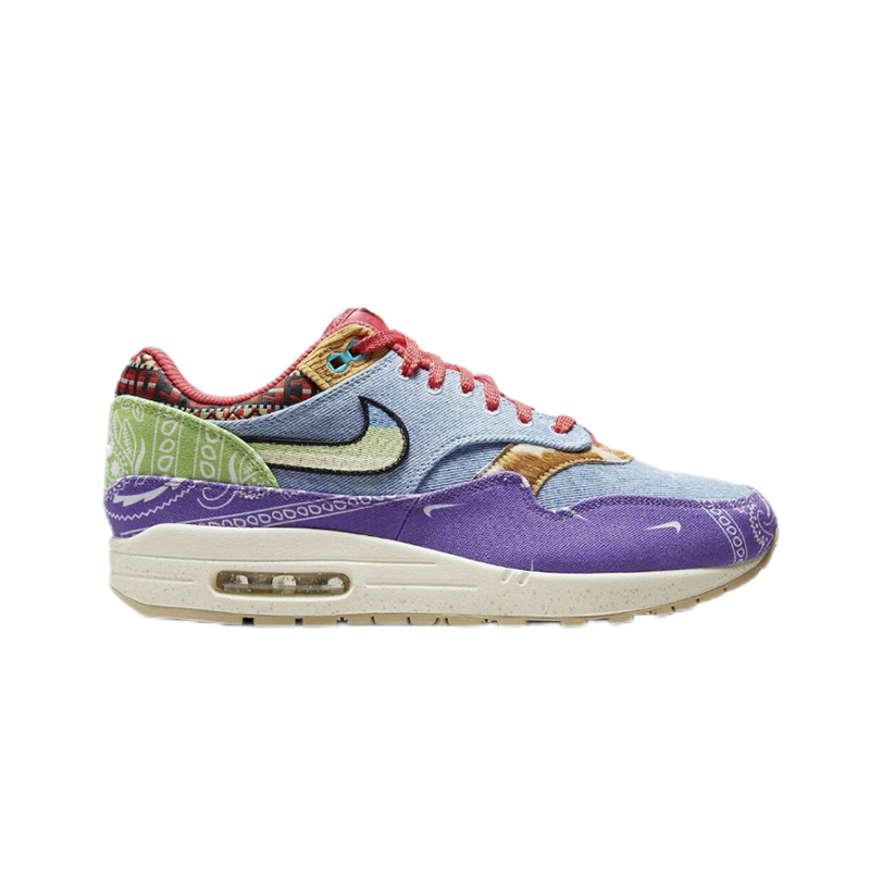 Nike Air Max 1 Wave Blue White Sneakers - 9