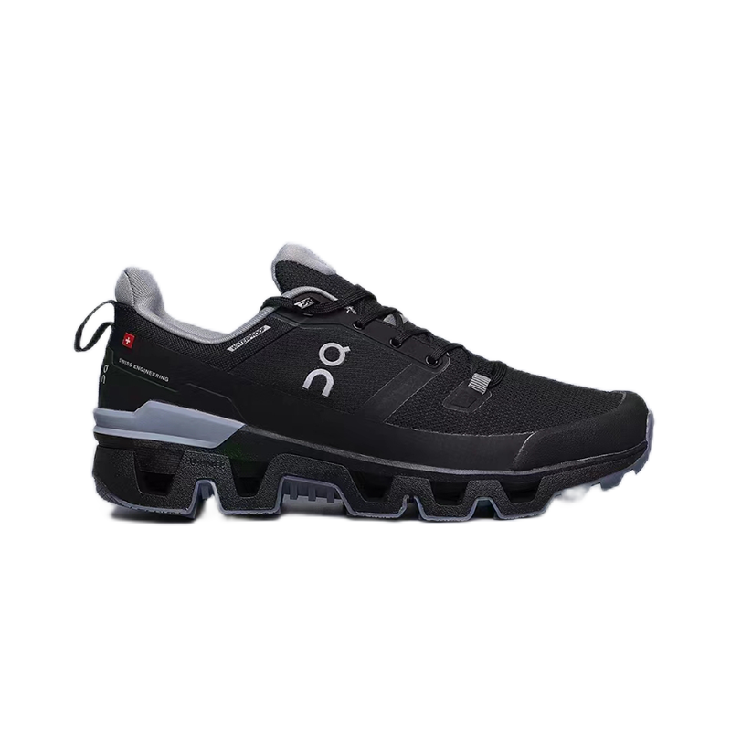 On Cloudrock Waterproof White/Black Running Shoes - 8