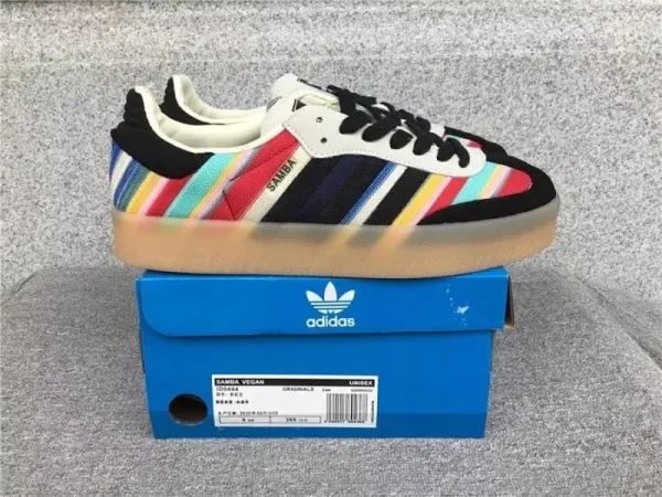 Adidas Originals Samba Vegan Multicolor Striped Sneakers - 1