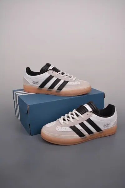 Adidas Benito White Black Gum Sneakers - 1