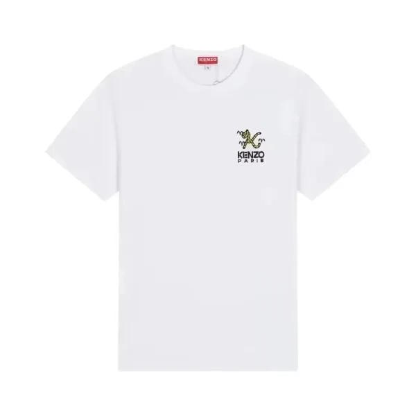 Kenzo Paris Tiger Logo White T-Shirt - 1