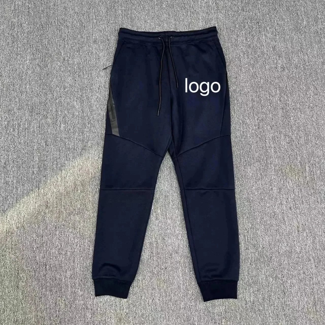 Design Joggers White with Black Side Stripe Joggers - 10