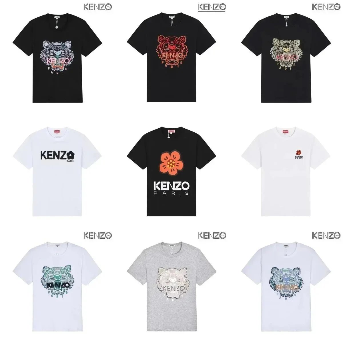 Kenzo Tiger Embroidered Pink T-Shirt - 3