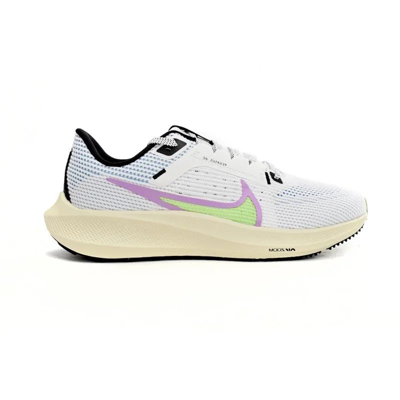 Nike ZoomX Invincible Run Flyknit 3 White Purple Lime Running Shoes - 1